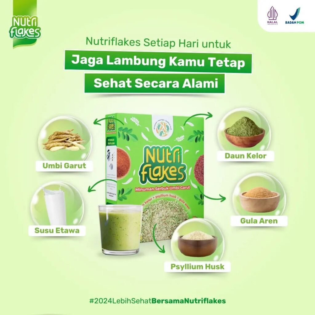 BPOM NUTRIFLAKES SEREAL UMBI GARUT